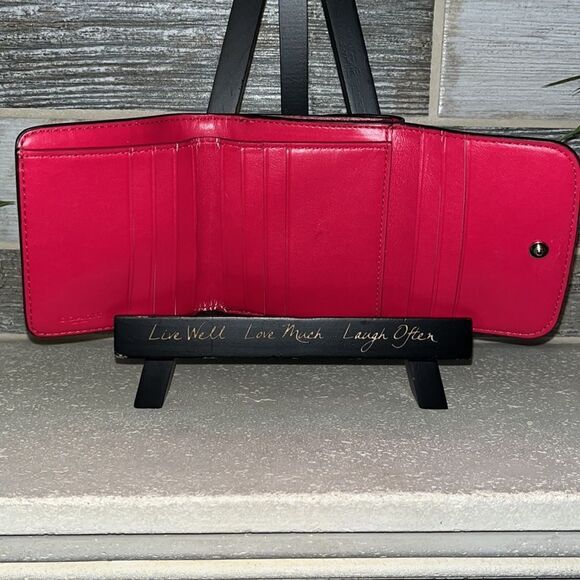 Coach Small Wallet in Signature Canvas Print & Colourblock - Picture 4 of 15